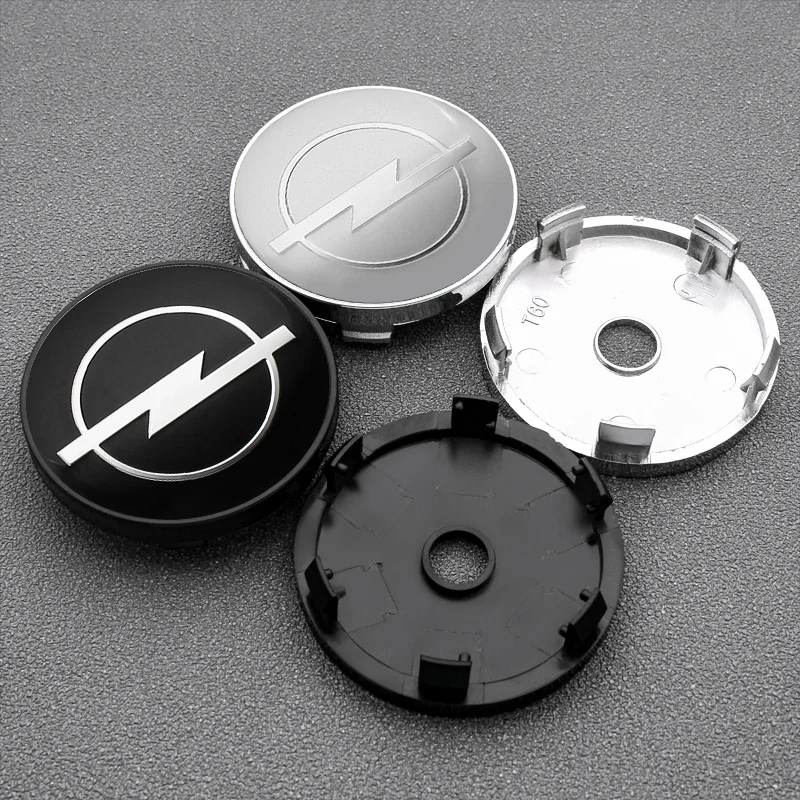 

4PCs Opel Wheel Hub Stickers 56mm-60mm - Flexible Adhesive Decals for Opel Corsa/Astra/Mokka, Universal Fit Alloy Wheel Covers
