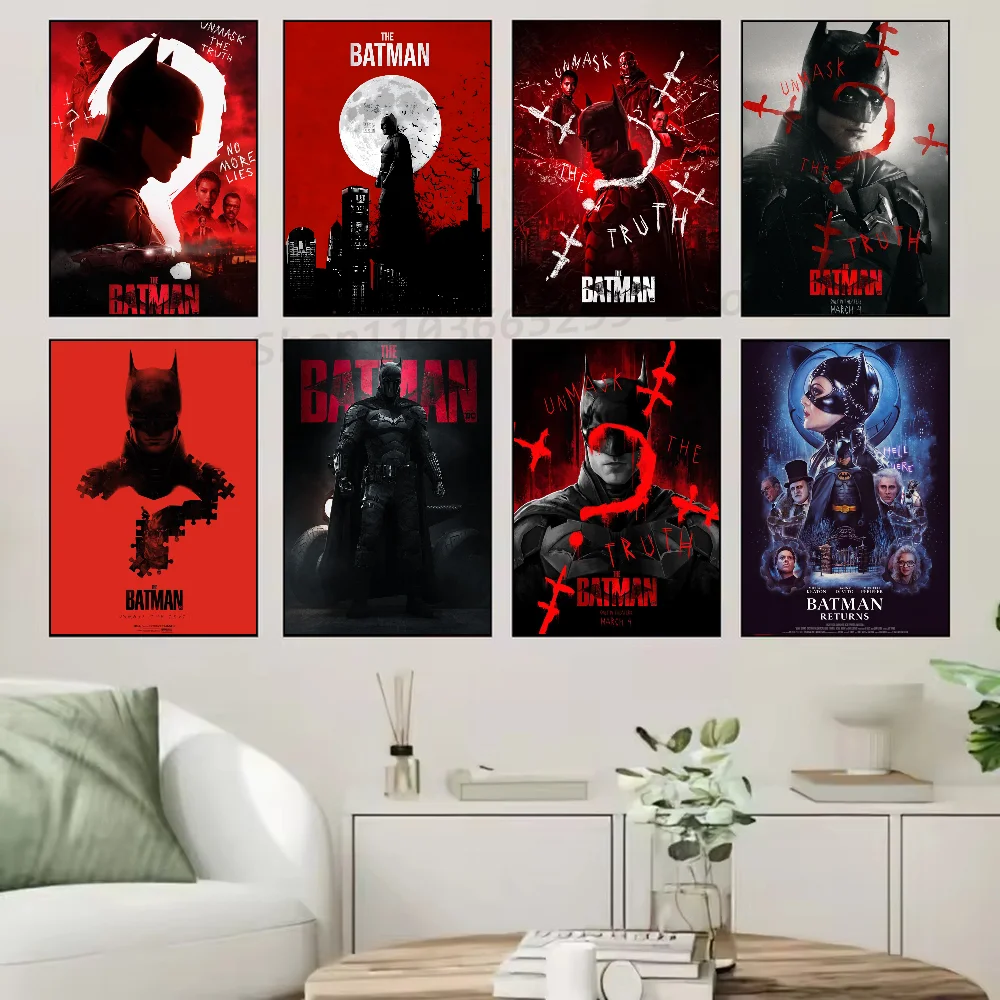 Póster de película B-Batmans, arte autoadhesivo, pegatina de papel impermeable, decoración de pared de habitación, cafetería, Bar, 1 ud.