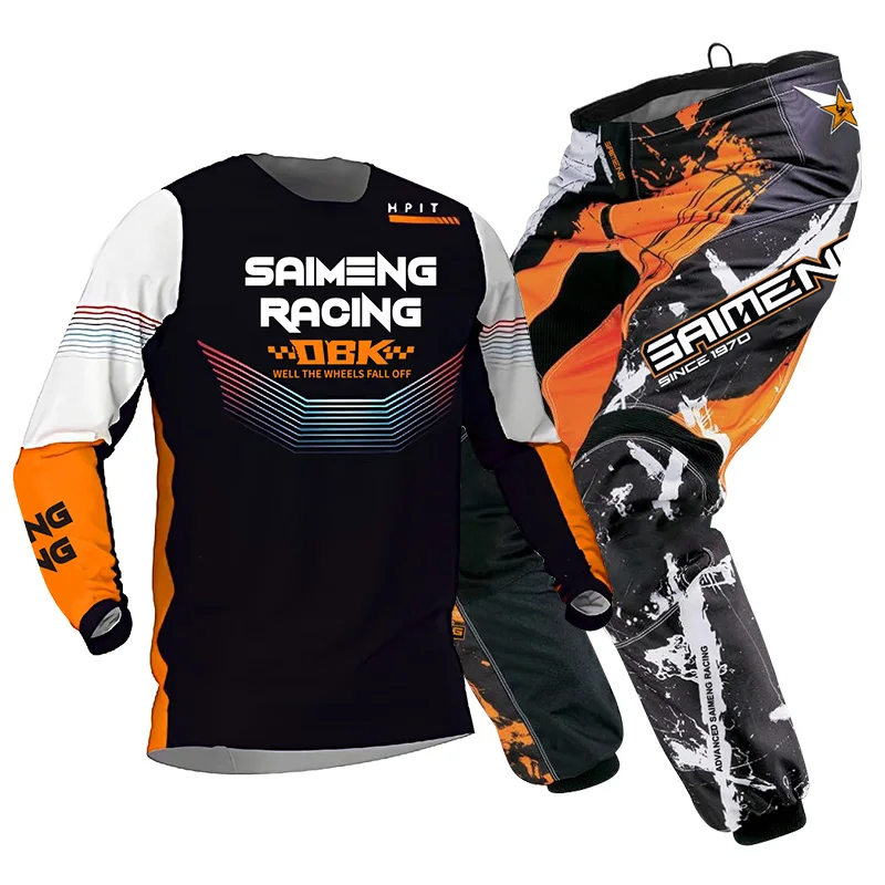 موتوكروس مجموعة تروس للأطفال بدلة سباق الطفل الصليب جيرسي وبانت إندورو صبي فتاة MX ATV MTB موتو 3 4 5 6 7 8 9 10 11 سنة