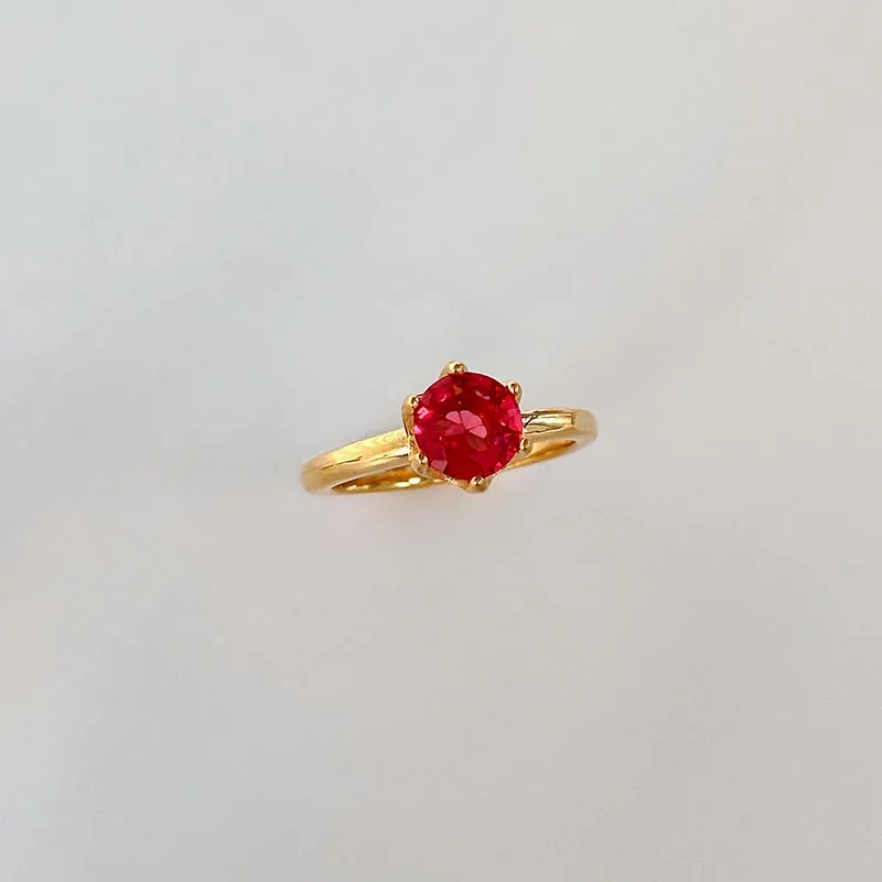 Colored gem stone rings stainless steel rings for women minimalist dainty stainless steel jewelry new in 2024 waterproof