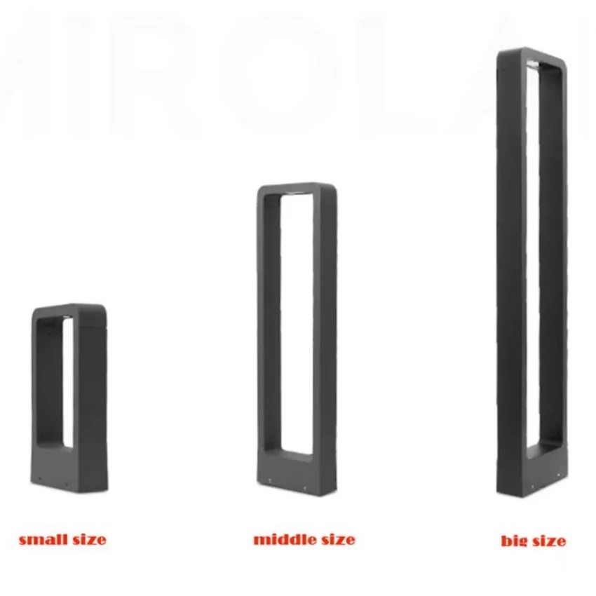 LED Garden Lights Lawn Lamp IP65 Waterproof  Modern Aluminum Pillar Light Outdoor Courtyard villa landscape lawn bollards lamp