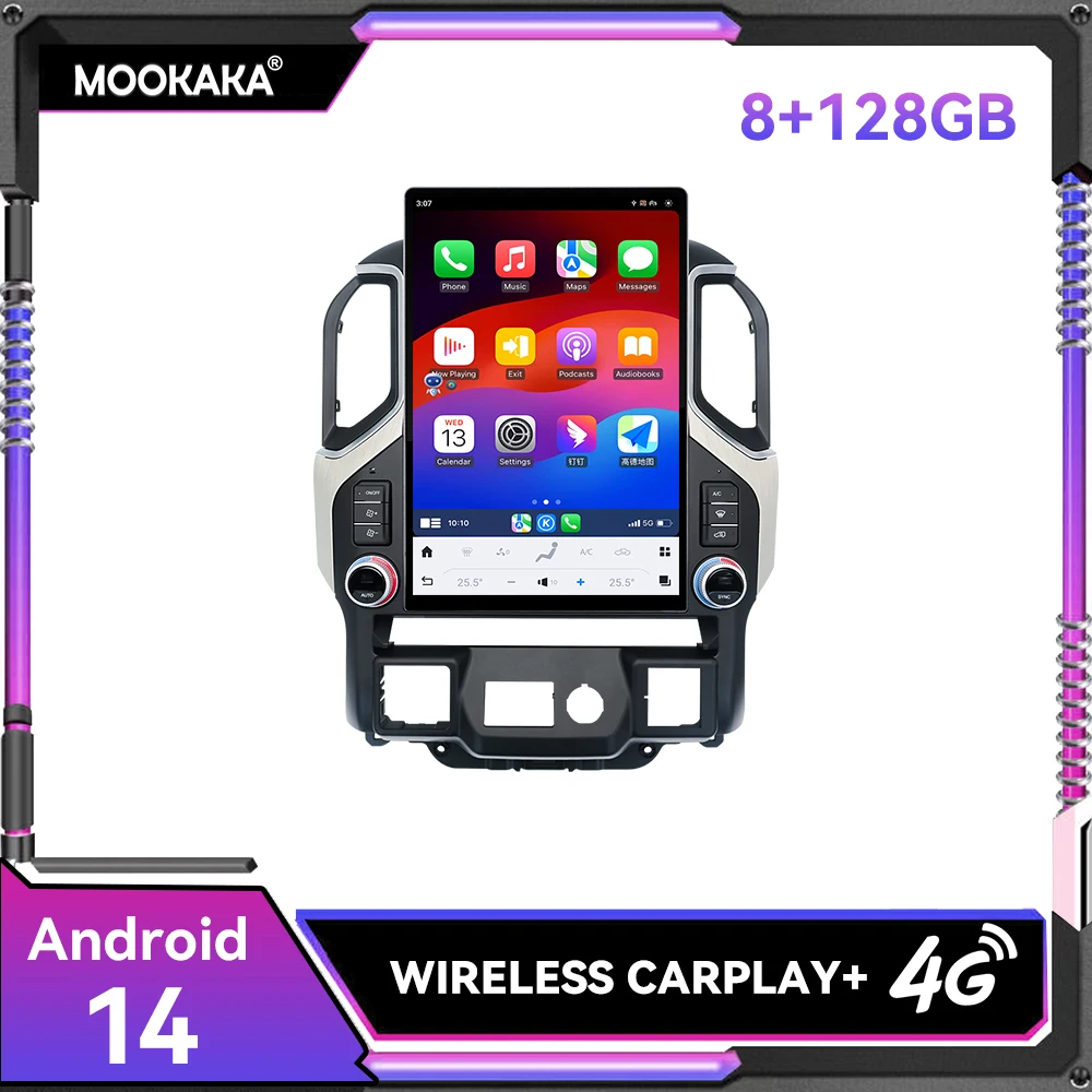 

15.6 inch Android 14 8+256GB Touch Screen Car DSP Player For Chevrolet Silverado GMC SIERRA 2019-2023 GPS Radio Stereo Head Unit
