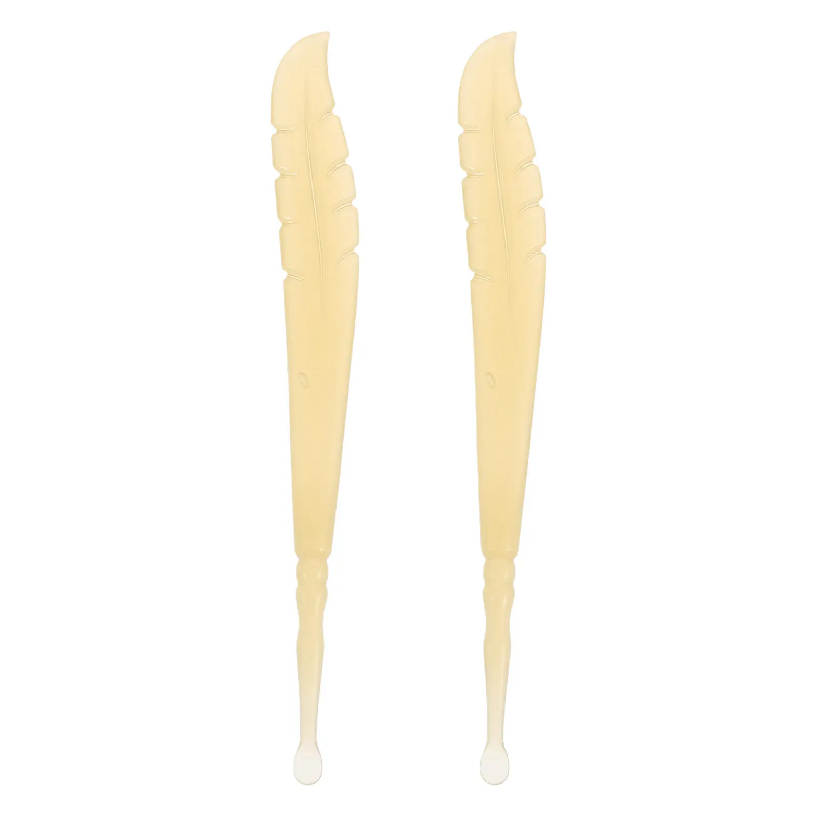 2pcs Silicone Spoon Soft Tip Ear Cleaning Tools For Adults Portable Travel Home Use Earwax Scoop Cleaner Ear Care Device