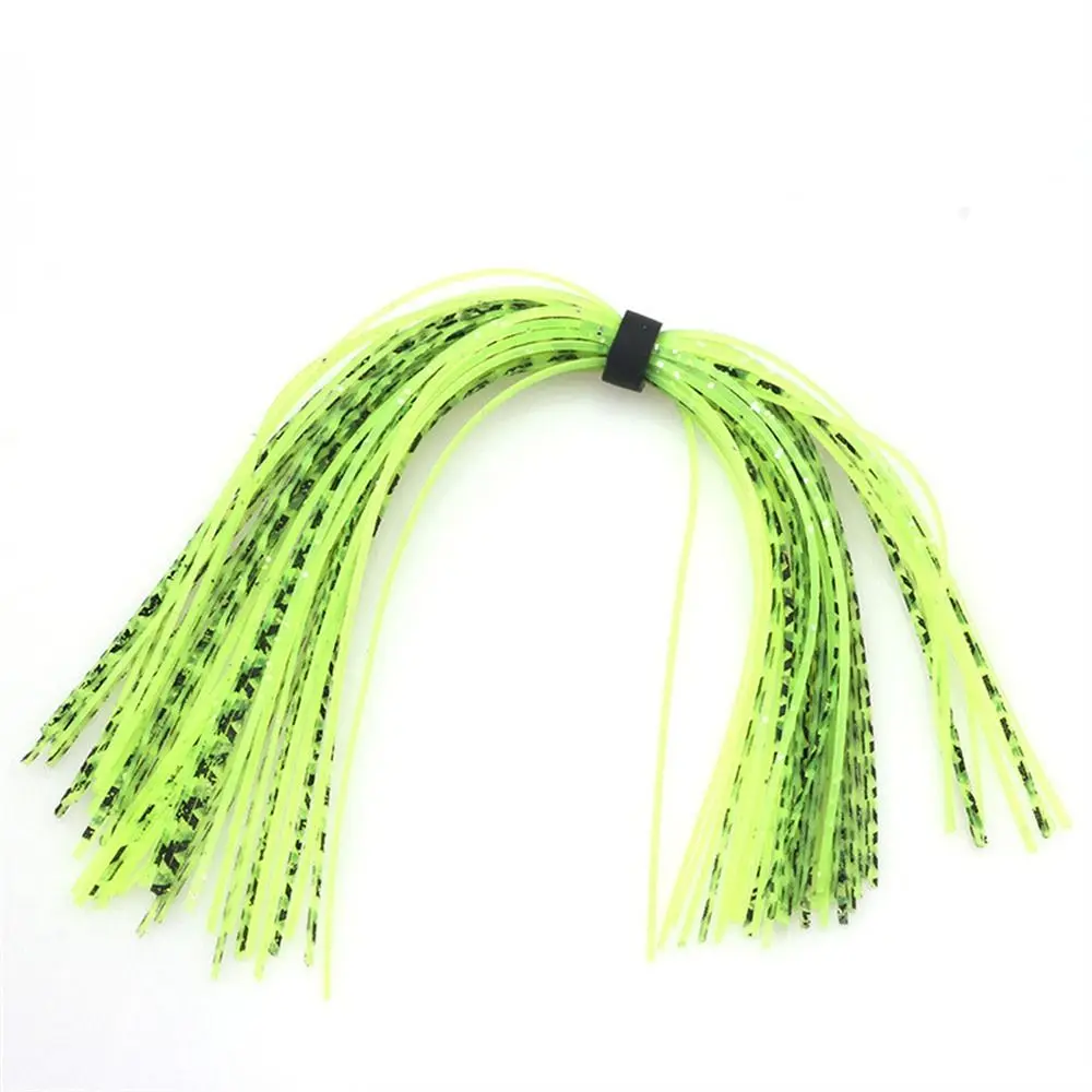 Fly Tying Material Baitfish Silicone Skirts Mixed Color Glitter Jig Squid Skirt 44 Strands Barred Color Buzzbaits Spinner