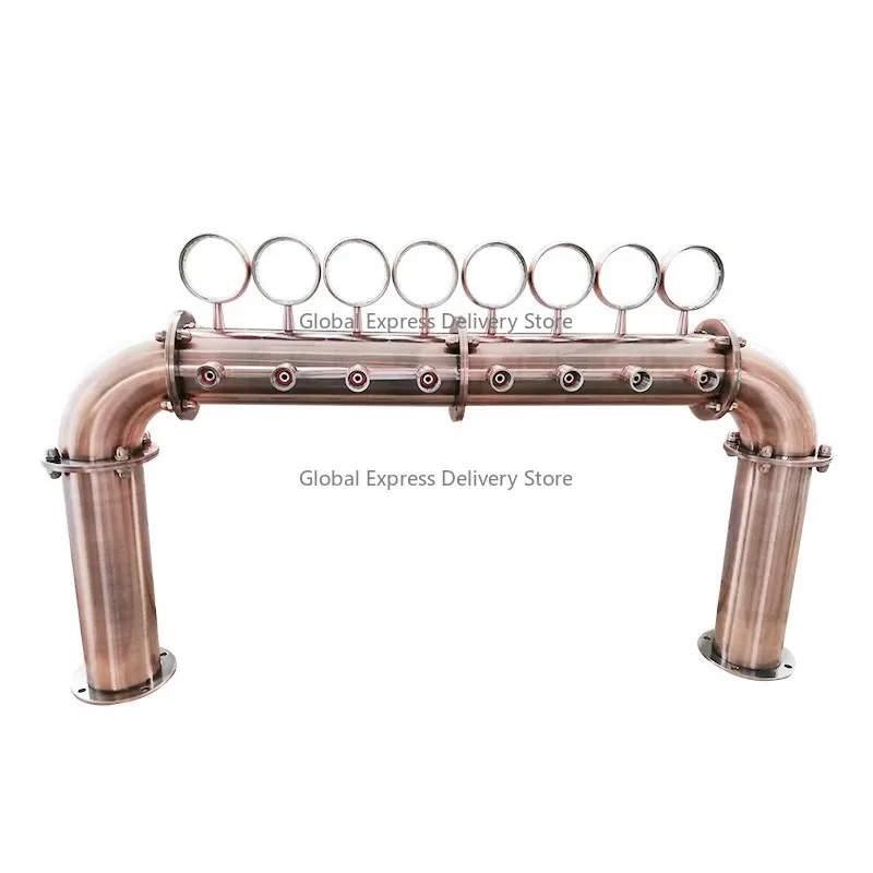 8 Tap Copper U Shaped Bridge Beer Tower