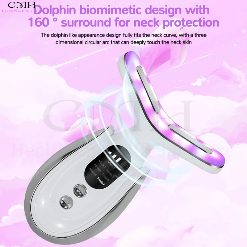 2026 CMH 7in1 Face & Neck Beauty Device Korean Quality Professional Care Tightening Wrinkle Product Ideal White Gift for Women