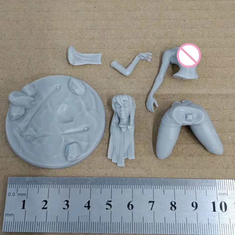 Figura de resina completa Kida, escala 1/24, 75mm, Kit de modelo en miniatura para montar, juguetes Diorama sin pintar