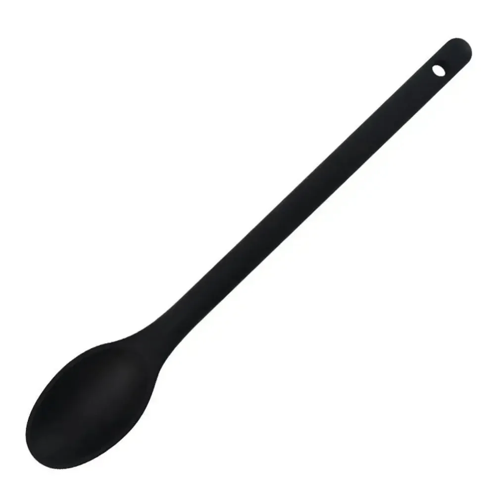 1Pc Silicone Mixing Spoon Nonstick Kicthen Spoon Baking Spoon for Cooking Stirring Mixing and Serving
