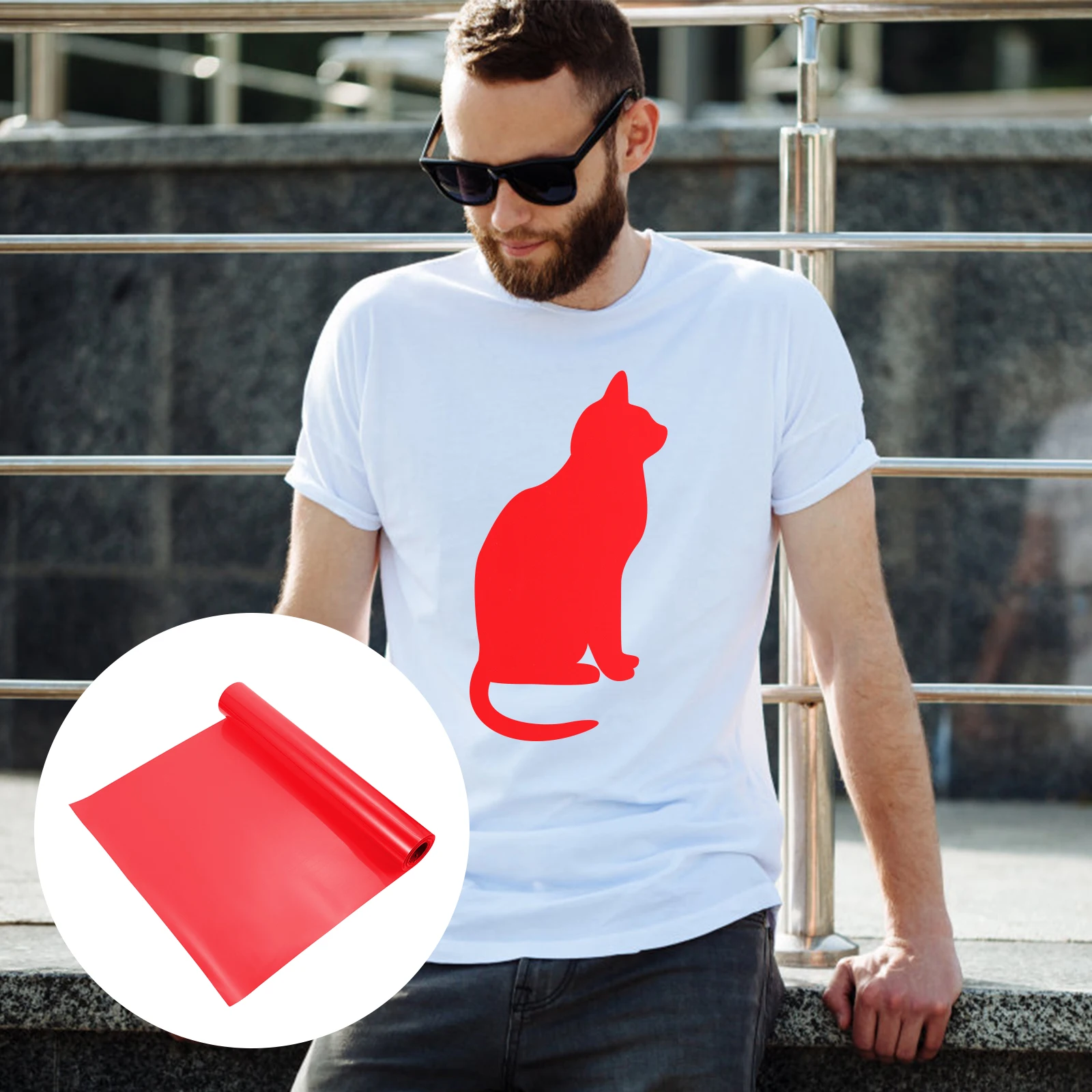 

DIY Heat Transfer Film Engraving Vinyl Sticker Apparel Clothes Craft Custom Cups Family Gifts Thermal Film Cutting Sizes Shapes