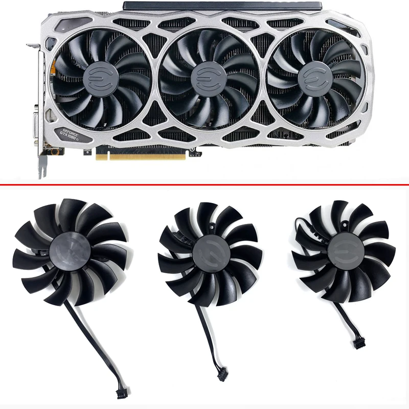 

87MM 4PIN PLA09215B12H 0.55A Cooling Fan GTX1080Ti FTW3 ELITE GPU FAN For EVGA GTX 1080TI FTW3 DT GAMING Video Graphics Fan