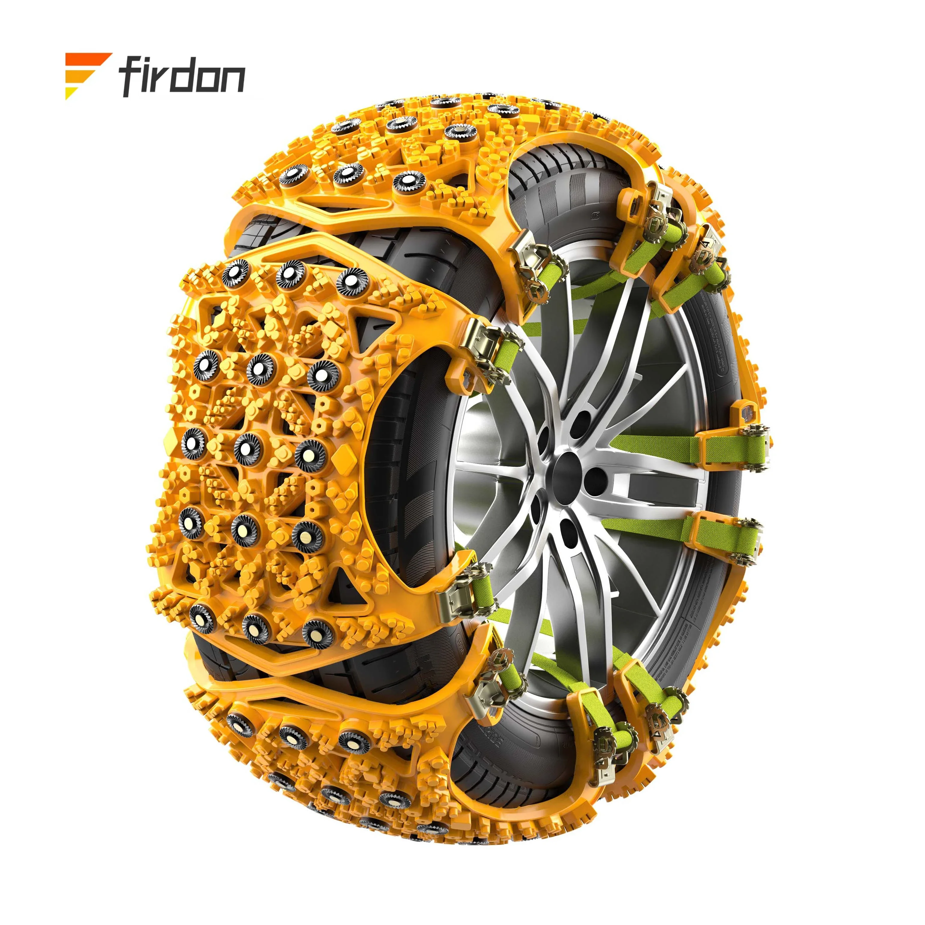 Colorful Warning Lights Snow Anti-Skid Chains Strong Wear Resistance Not Easily Broken Shock-Absorbing Anti-Skid Wheel Parts