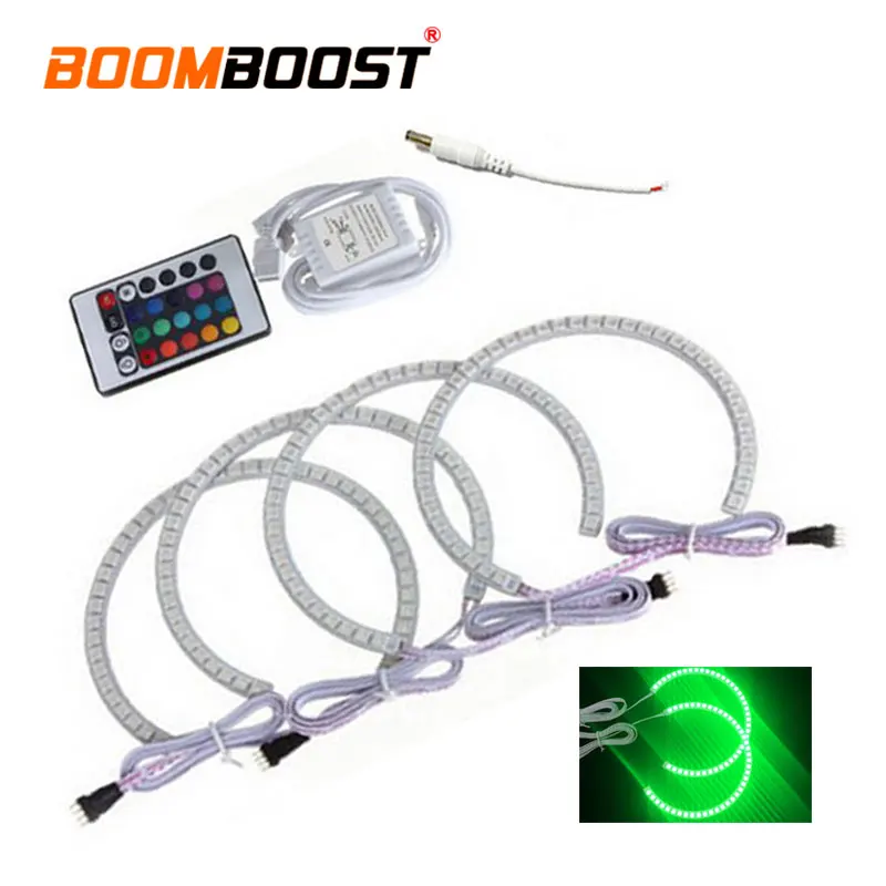 RGB LED Angel Eyes Headlight Rings Kit for BMW E36 E38 E39 E46 2x131 2x146 view 4