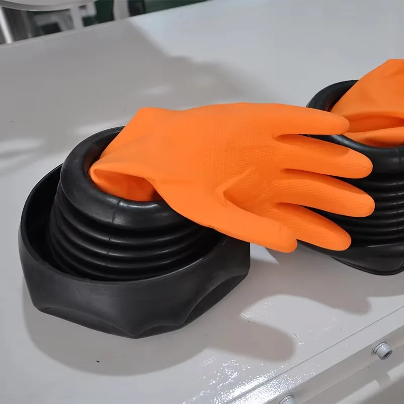 

Customizable Folding and Thick Corrosion-Resistant Butyl Gloves for Stainless Steel/Acrylic Glove Boxes-OEM Support