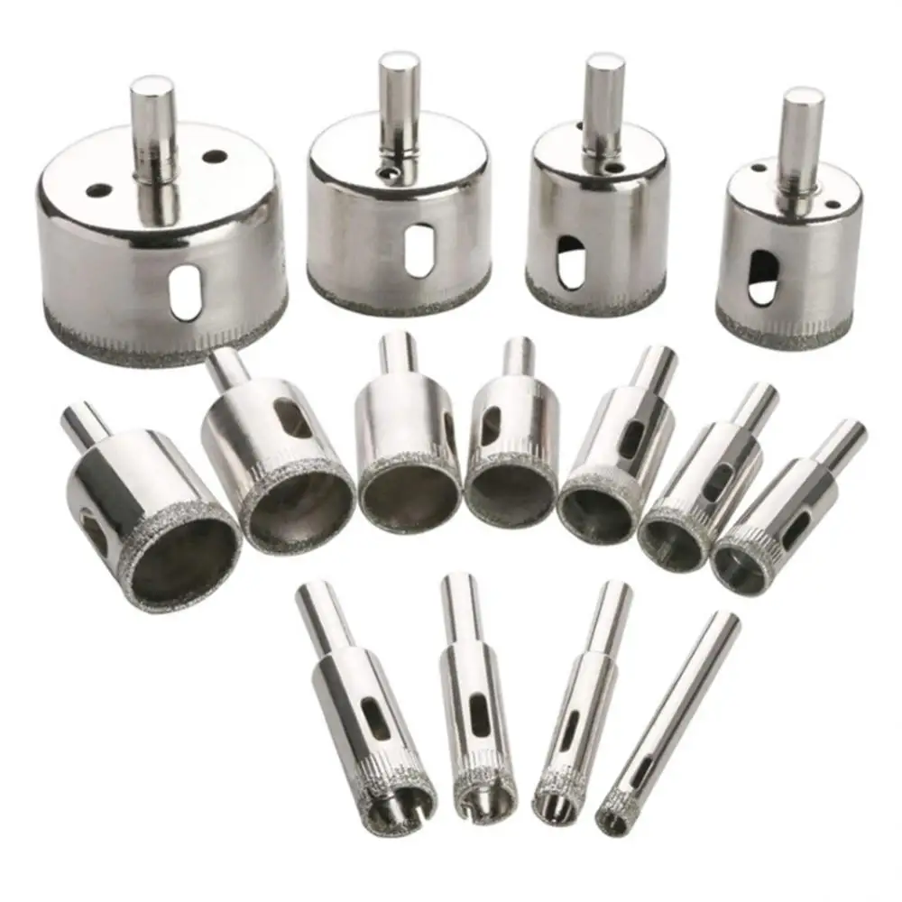 Set Coated Core Hole Saw Drill Bit Set Tools For Tiles Marble Glass set 3/4/5/6/7/8/9/10/11/12/14 mm