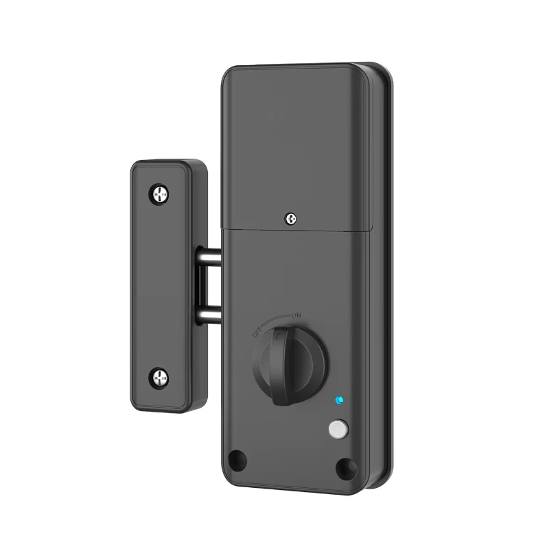 No drill smart invisible indoor door, black card swipe electronic induction lock