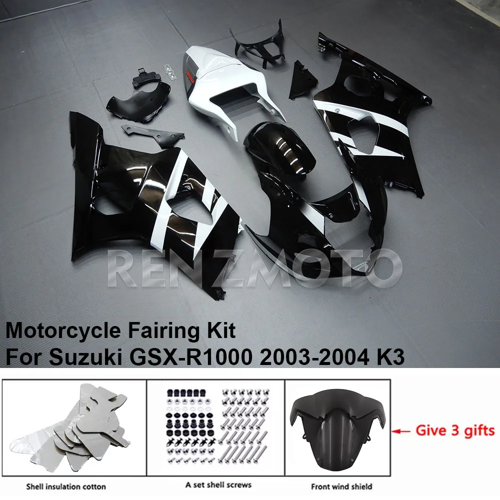 

S1003-104a Motorcycle Fairing Set Body Kit Plastic For Suzuki GSX-R1000 2003-2004 K3 Accessories ABS Injection Bodywork