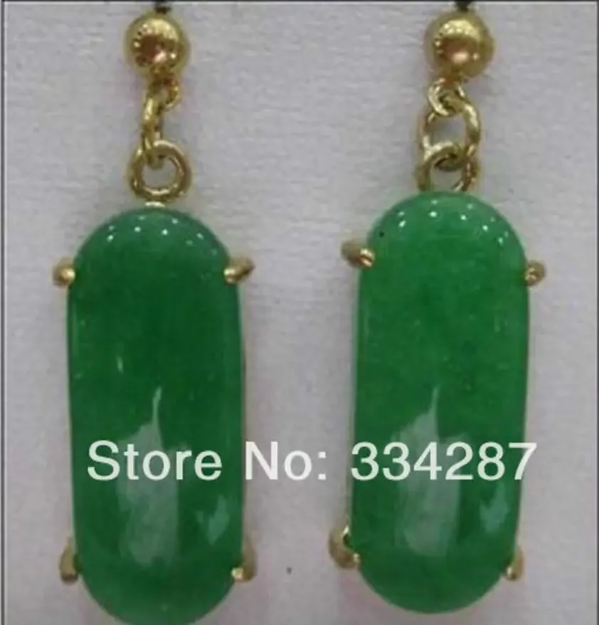 

hot sell new beautiful green jade Earrings