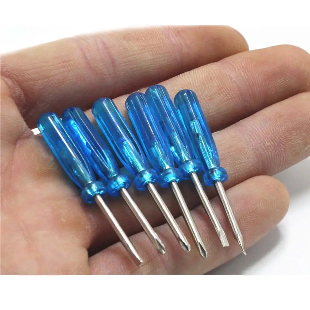 ミニドライバーセット,メガネ,ラップトップ,コンピューター修理用スロットドライバー,2.0mm,ph00,2mm x 45mm, 6個