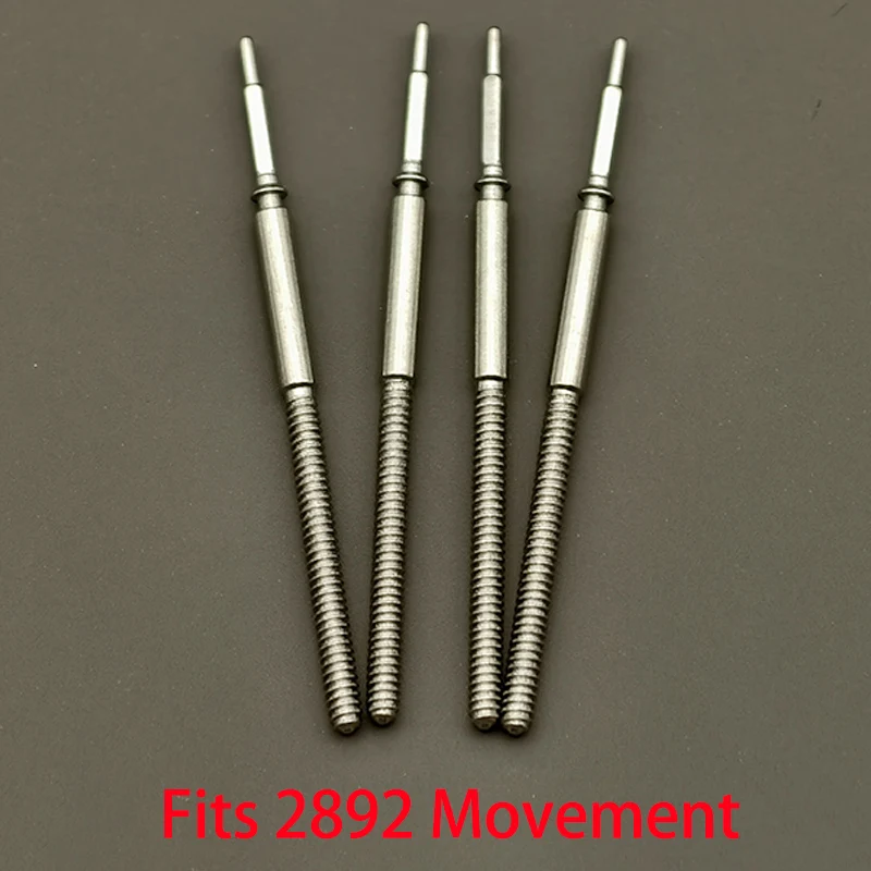 

2PCS/4PCS 2892 Stainless Steel Crown Movement Crown Stem Fits For 2892 Automatic Mechanical Movement Stem Watch Replace Parts