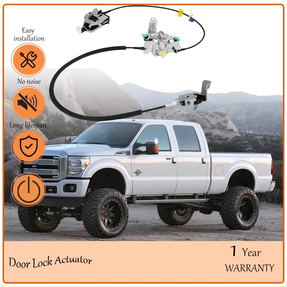 Rear Left Driver Side Power Door Lock Latch Actuator Compatible with 2008-2016 Ford F-250F-350 oem AC3Z28264A01B,AC3Z-28264A01-B