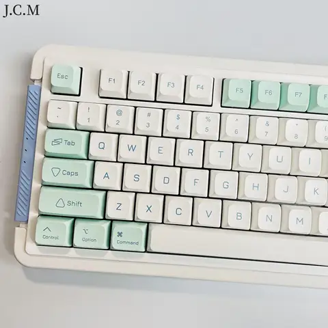 137 Keys XDA PBT Keycaps Ice Mint/Glacier Dye Sub Keycap MAC ISO Abnt2 Layout Personalized For Cherry Gaming Mechanical Keyboard
