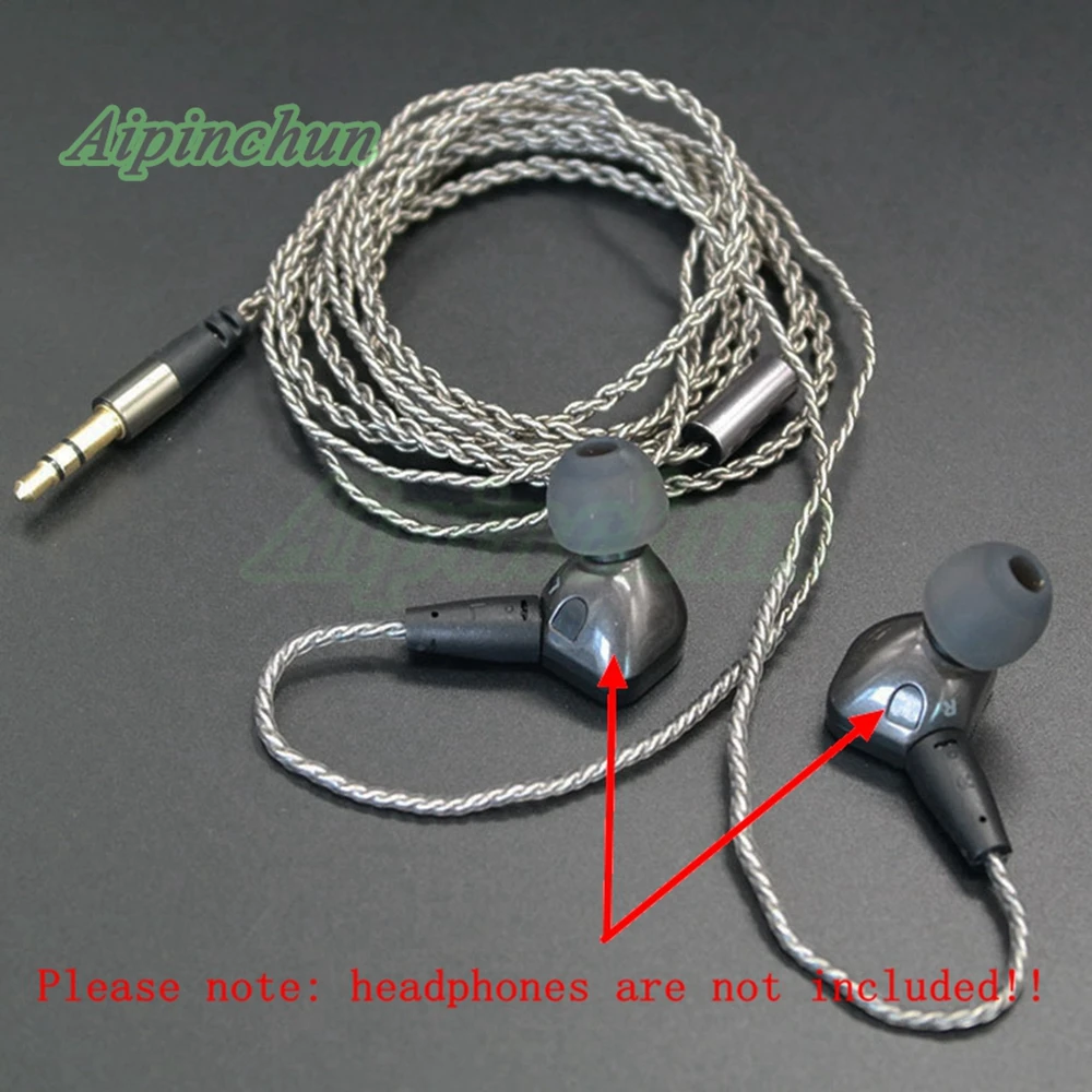 Aipinchun запасной кабель для наушников OCC посеребренный провод для IE8 IE80 IE8i