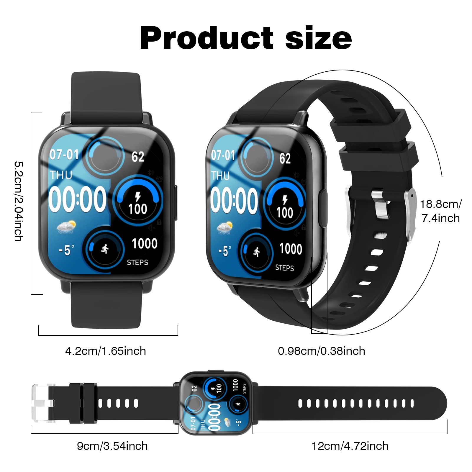 Smartwatch Calling New Popular Wireless Charging Men BT Call Women Sport Step And Calorie Tracking Smartwatch For IOS Android