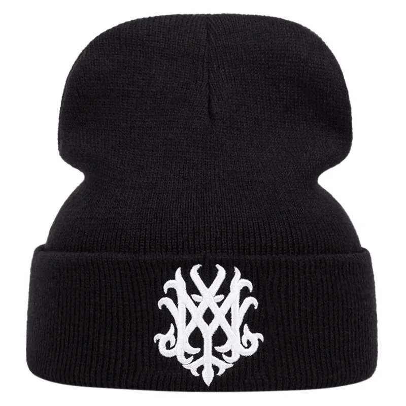 Fashion Winter Hat Totem Embroidered Beanies Women Men Keep Warm Windproof Beanie Knitted Hat Skullies Garros Trucker Hat