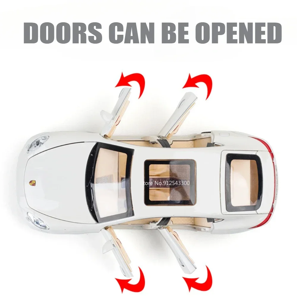 مقياس 1:24 باناميرا سيارة رياضية مصغرة لعبة مجسمة سبيكة دييكاست الأبواب فتح ضوء الصوت التراجع السوبر الحلي الهدايا