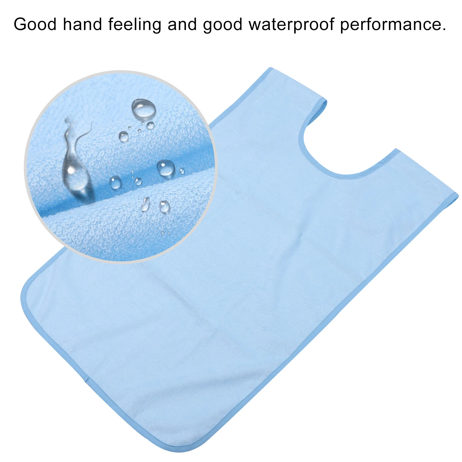 

1Pcs Portable Bib Waterproof Eating Apron for Adults with Soft Fabric Ideal for Feeding Nursing Elderly Stain Free Solution