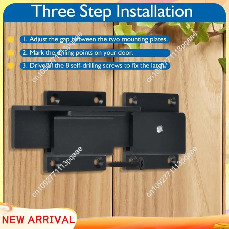 Loquet de porte réglable en alliage d'aluminium, robuste, 3.5Mm, avec trou de cadenas, N84R