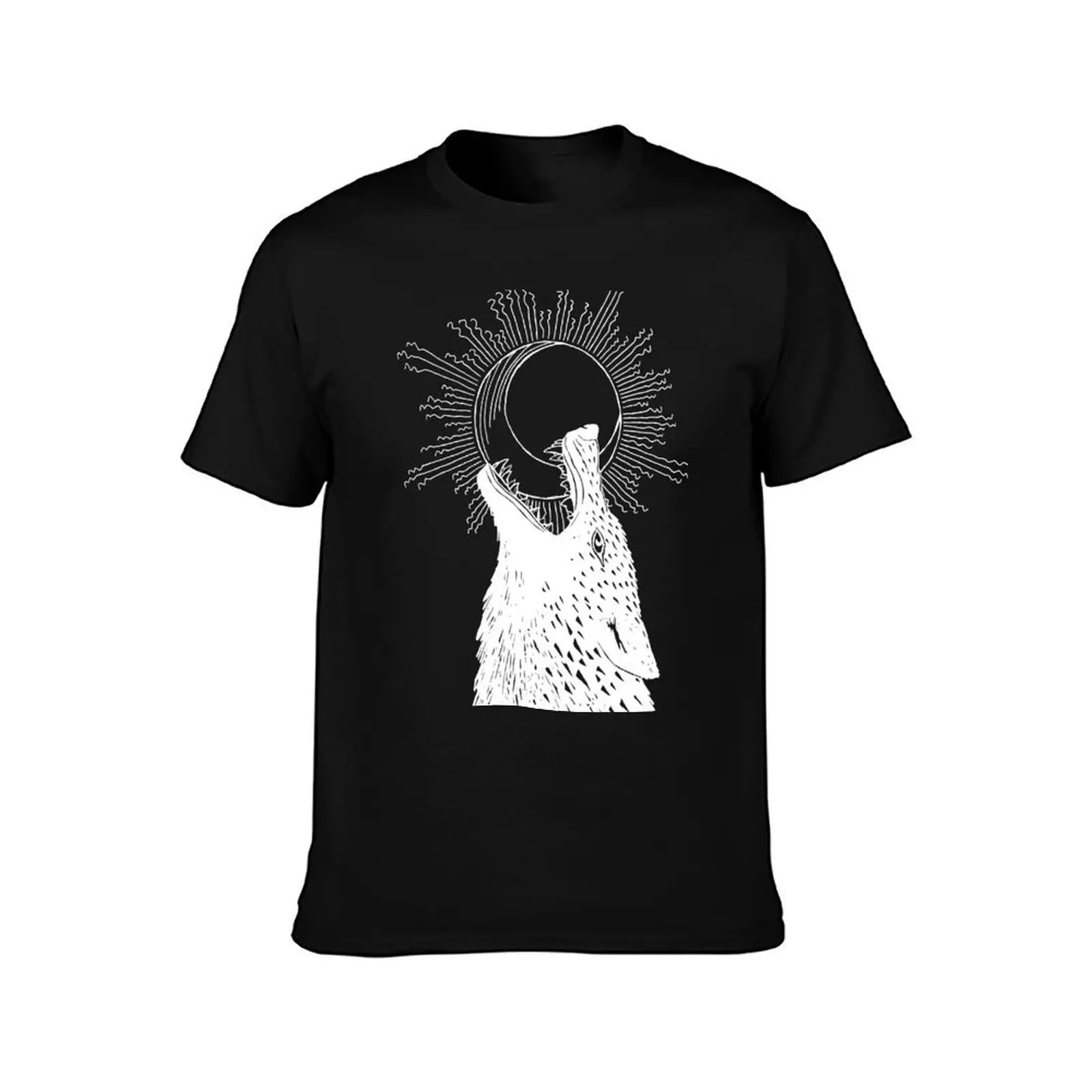 Hati Chasing the Moon T-Shirt, Summer Casual Cotton Tee, Oversized Streetwear Tops, Vintage Graphic Print, Unisex Men Women