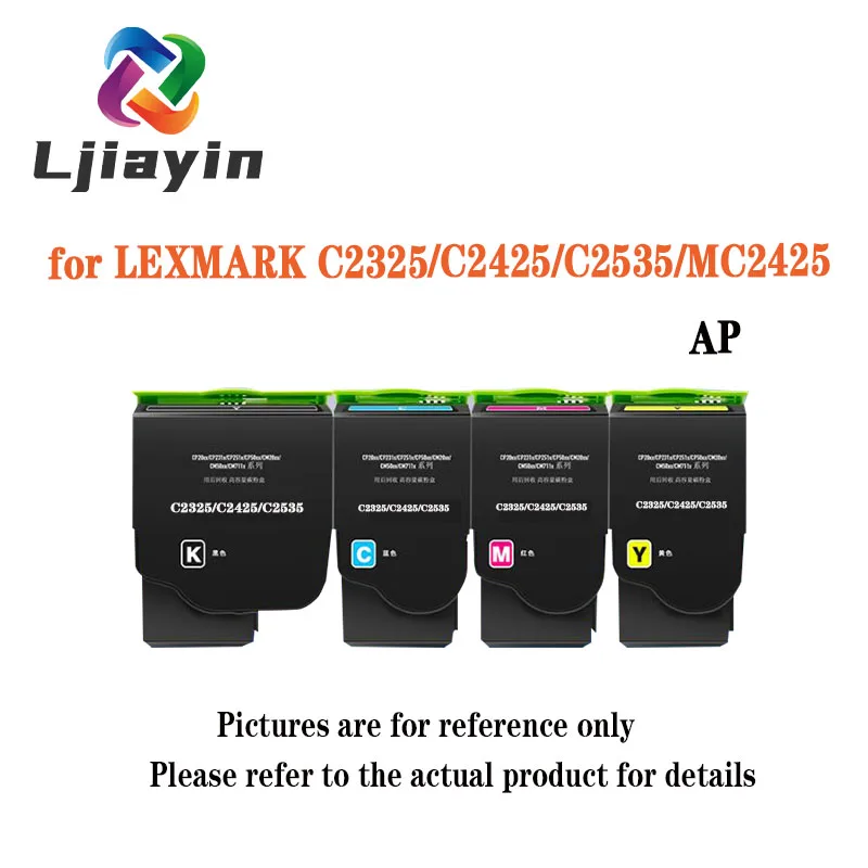 C2330K0 C2330C0 C2330M0 C2330Y0 1K BK/C/M/Y AP toner cartridge for LEXMARK C2325/C2425/C2535/MC2425/MC2535/MC2640