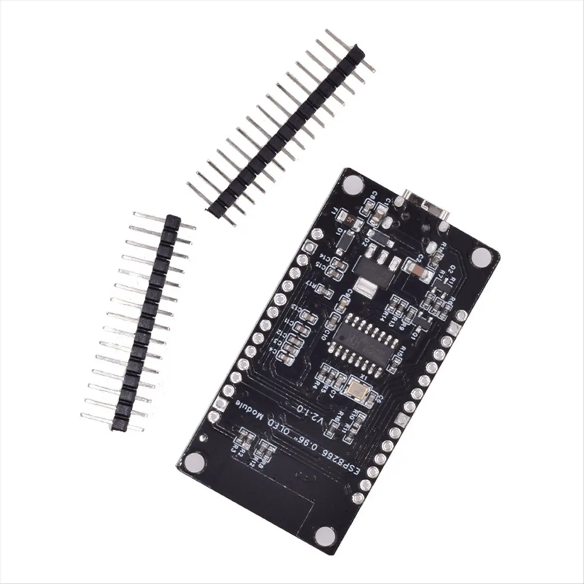 #47G Electronics Accessories,ESP8266 Development Board with 0.96 Inch OLED Display,CH-340 (Black)