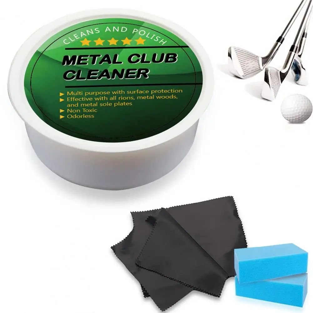 Golf Club Cleaner Golf Iron Cleaner Golf Club Care Set Metal Club Cleaner Iron Polishing Kit Brush Metal Rust Remover