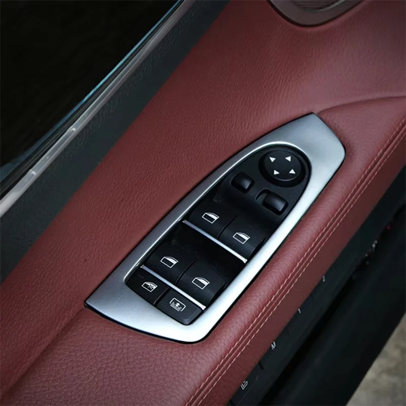 For BMW 7 Series F01 F02 740Li 2009-14 Car Accessories B Pillar Air Conditioning Outlet Frame Gearshift Panel Cover Trim Sticker