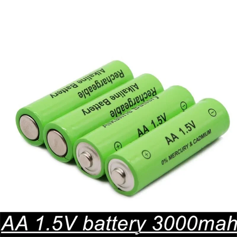 1-20PCS AA 3000MAH 1.5v premium battery 1.5v battery rechargeable Ni-MH Rechargeable Battery 2A Baterias for Camera Flashlight