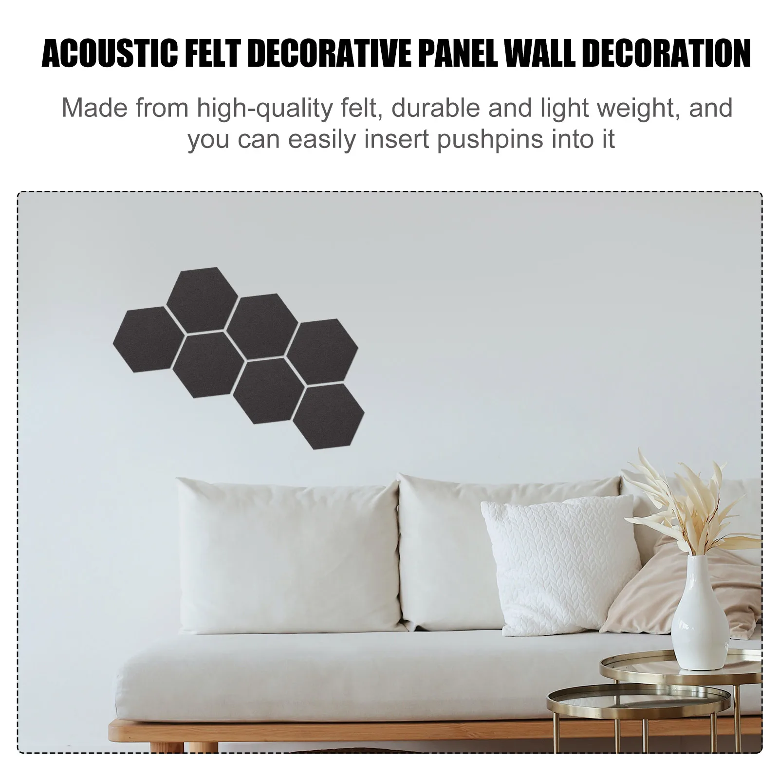

12 Pcs Felt Backdrop Wall Sticker Adhesive Bulletin Board Tiles Boards Memorandum for