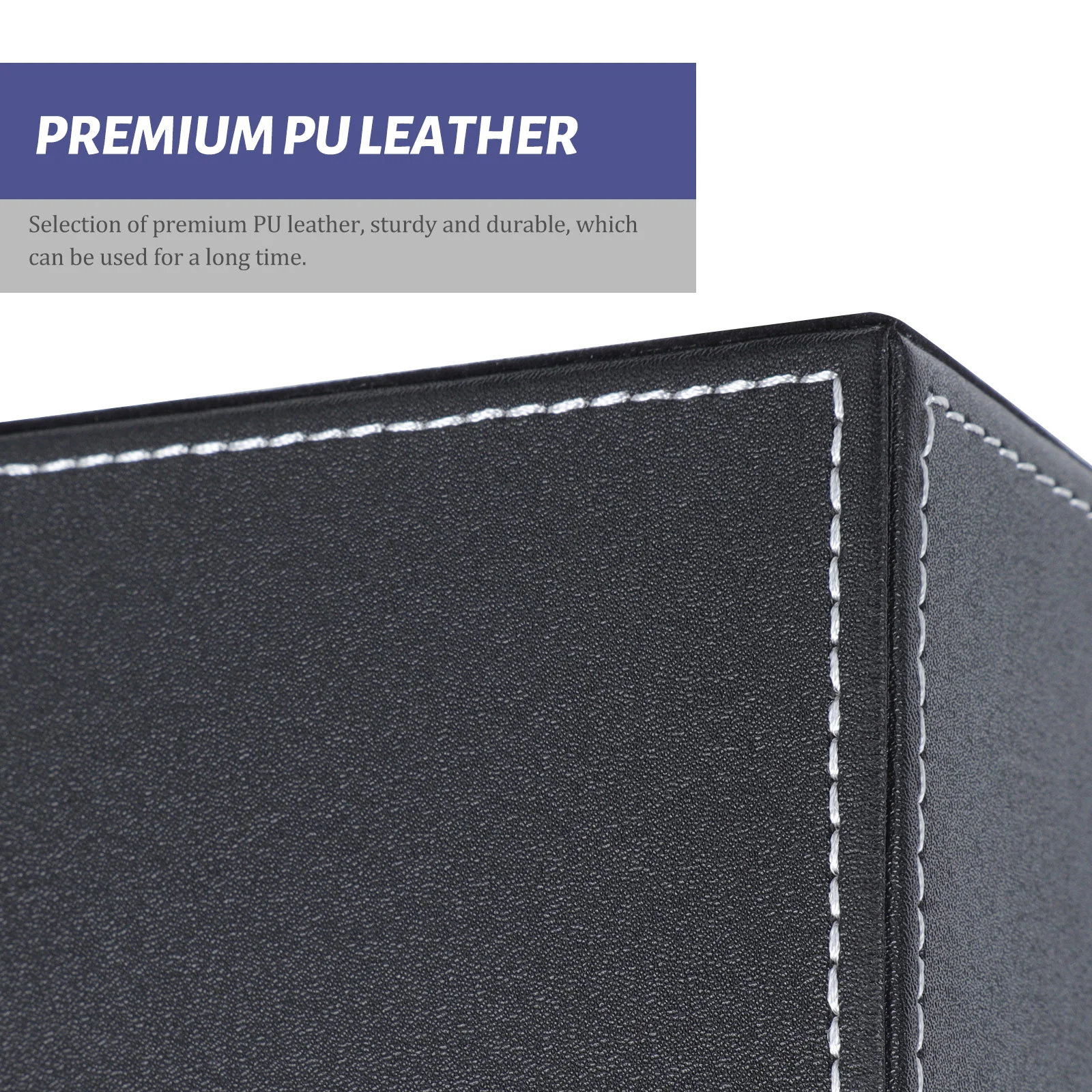 1 قطعة حامل قلم PU متعدد الوظائف مكتب منظم سطح المكتب الإبداعية الأعمال صندوق أدوات مكتب منظم القلم #3