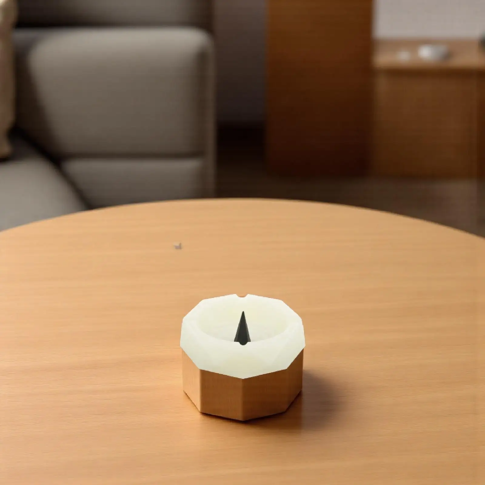

Luminous Silicone Ashtray White Smoke Storage Portable Shatter Proof Table Home Decor Heat Resistant Reduction Round