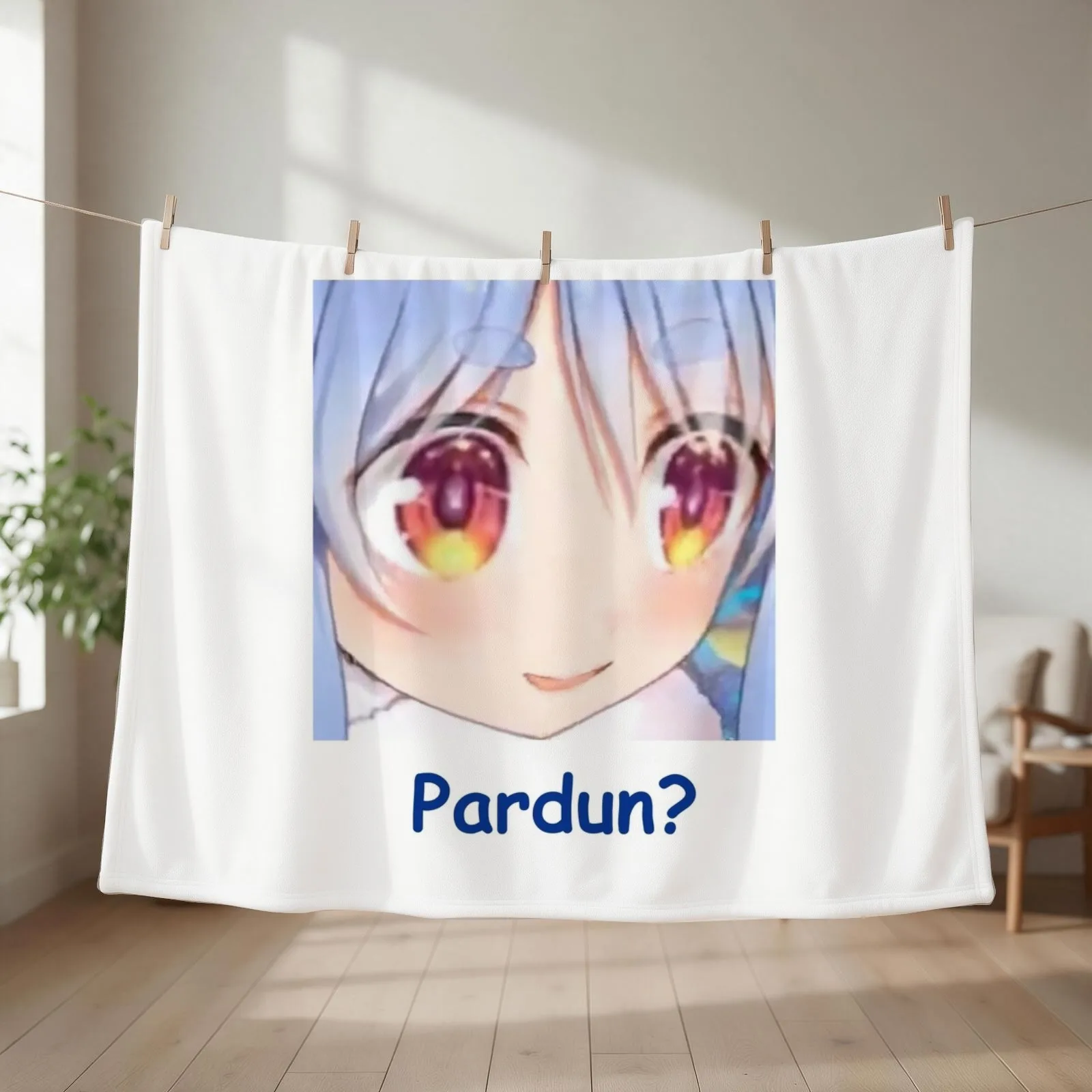 Pardun? Throw Blanket couch cozy soft plush fuzzy picnic outdoor blanket