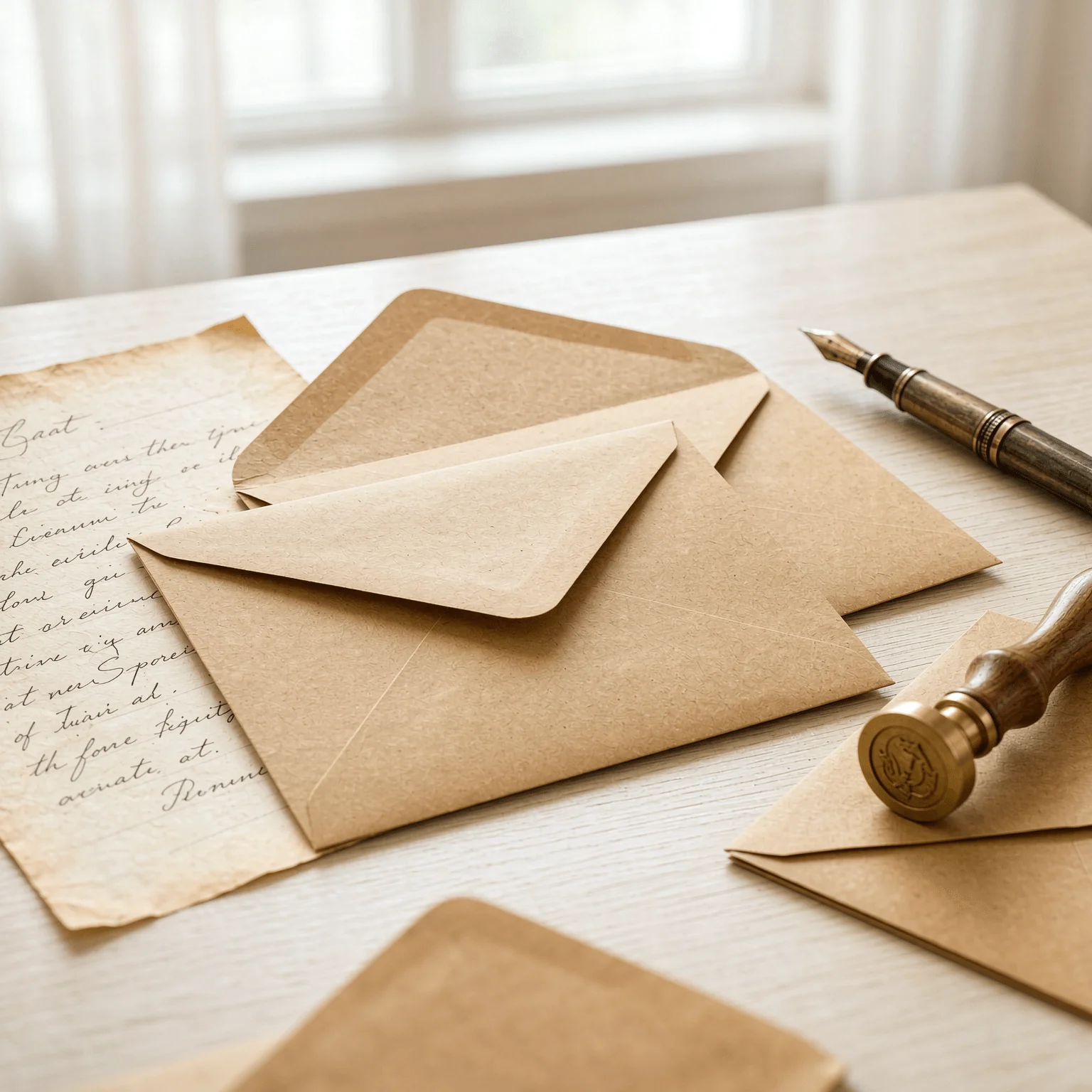 50Pcs Small Kraft Envelopes 10x7cm Brown Paper Blank Envelopes with Gummed Flap for DIY Card Making Invitation Thank You TMZ