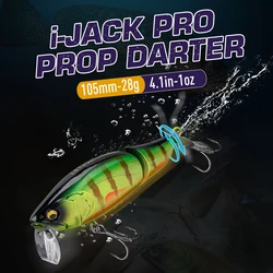 LEYDUN JACK Pro Minnow Fishing Lures 105mm 28g Floating swimming Rotating Tail Tail Hard Baits Noise System wobblers Bass Pike