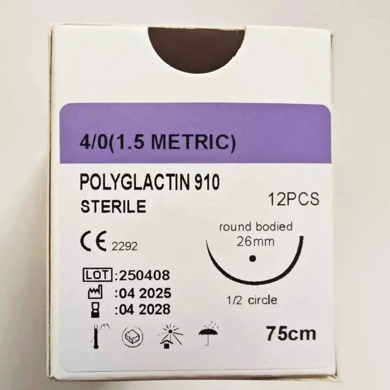Pet Cats and Dogs Veterinary Consumables Can Absorb Sutures, Polylactic Acid 910 Material, Needle-free Meat Thread