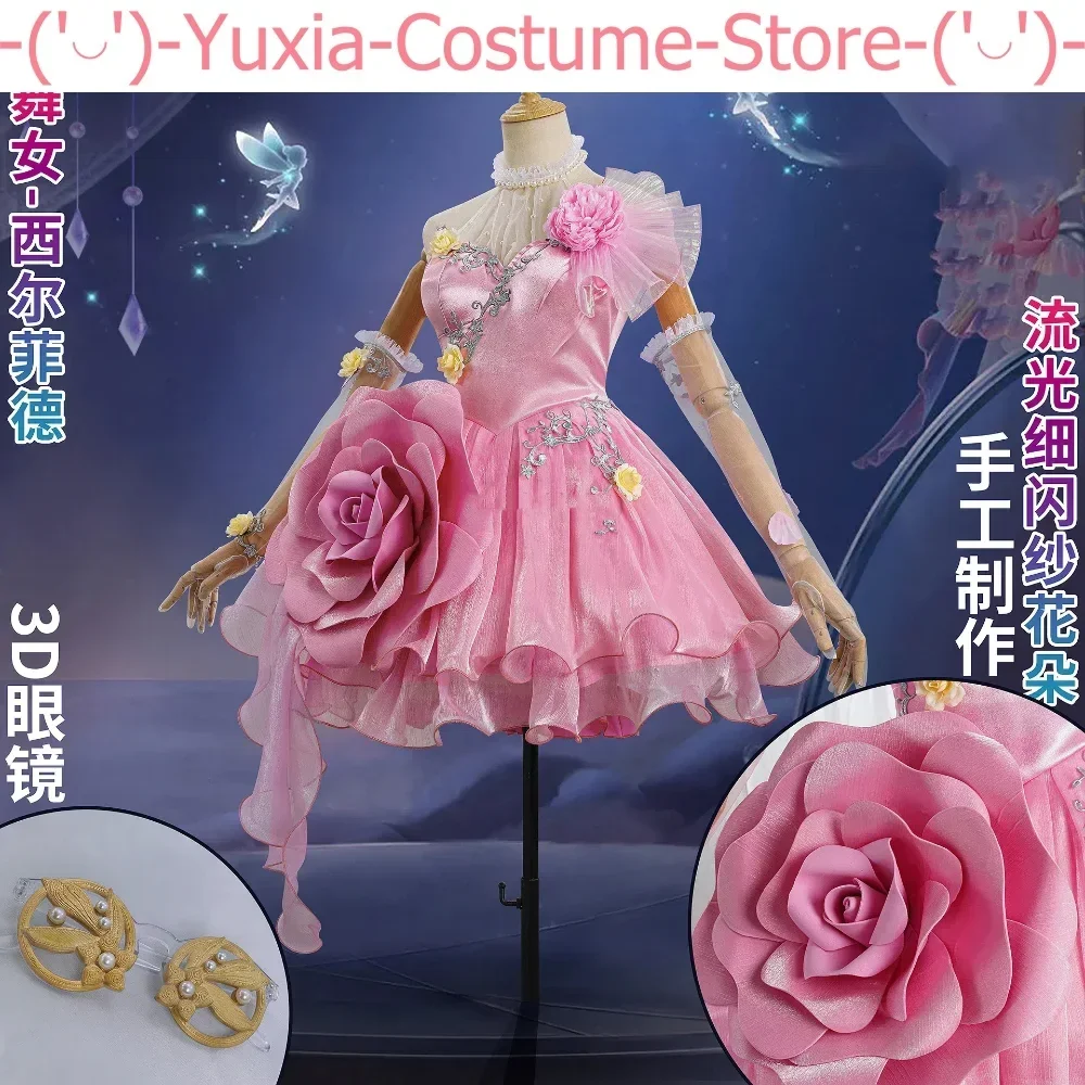 Identity V Margaretha Zelle Female Dancer Valentine's Day Dress Elegant Cosplay Costume Party Halloween Party Outfit