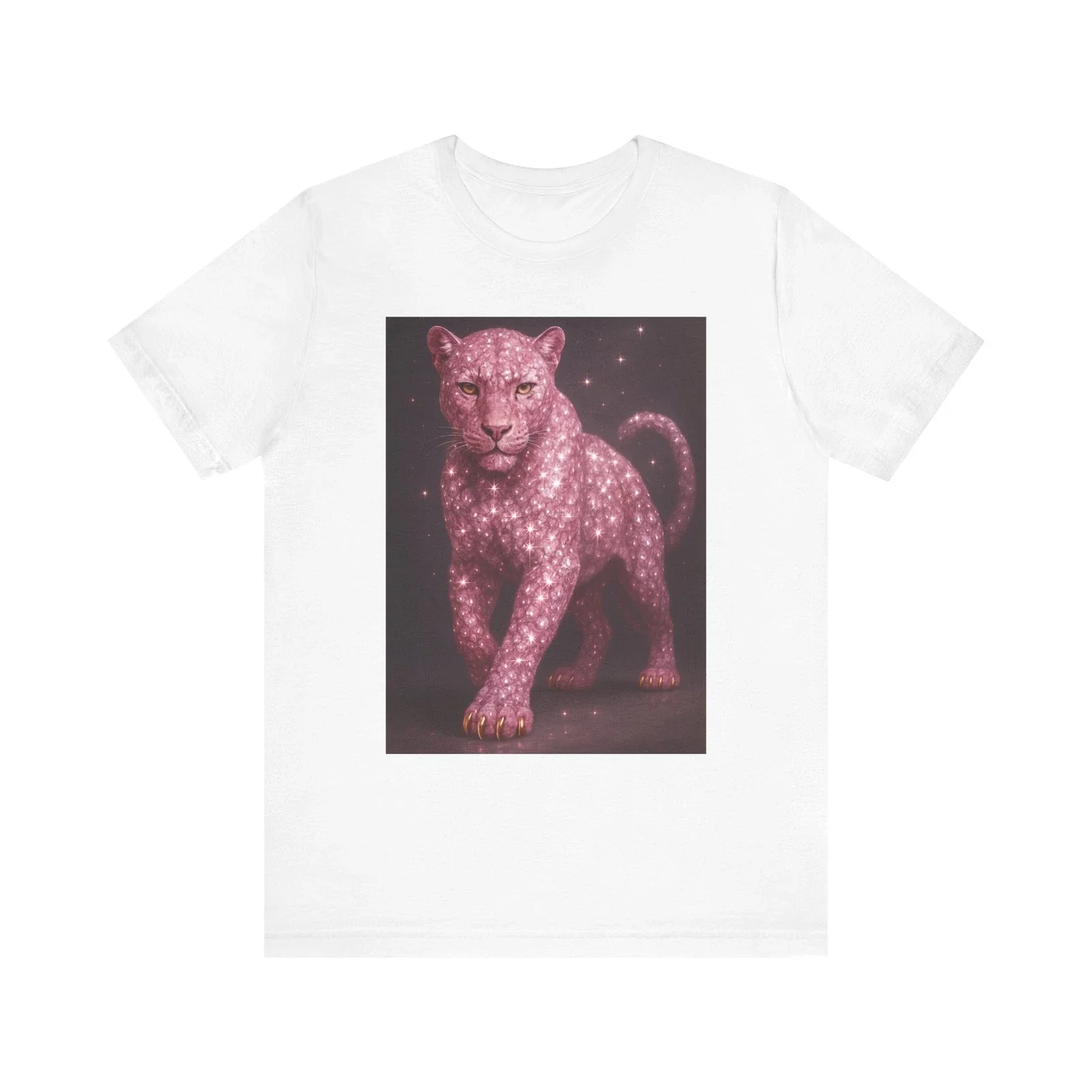 

Pink Leopard Graphic Printing Summer Autumn Winter Cotton Men's and Women's T-Shirts Short Sleeves Luxury Outdoor Sports Brand