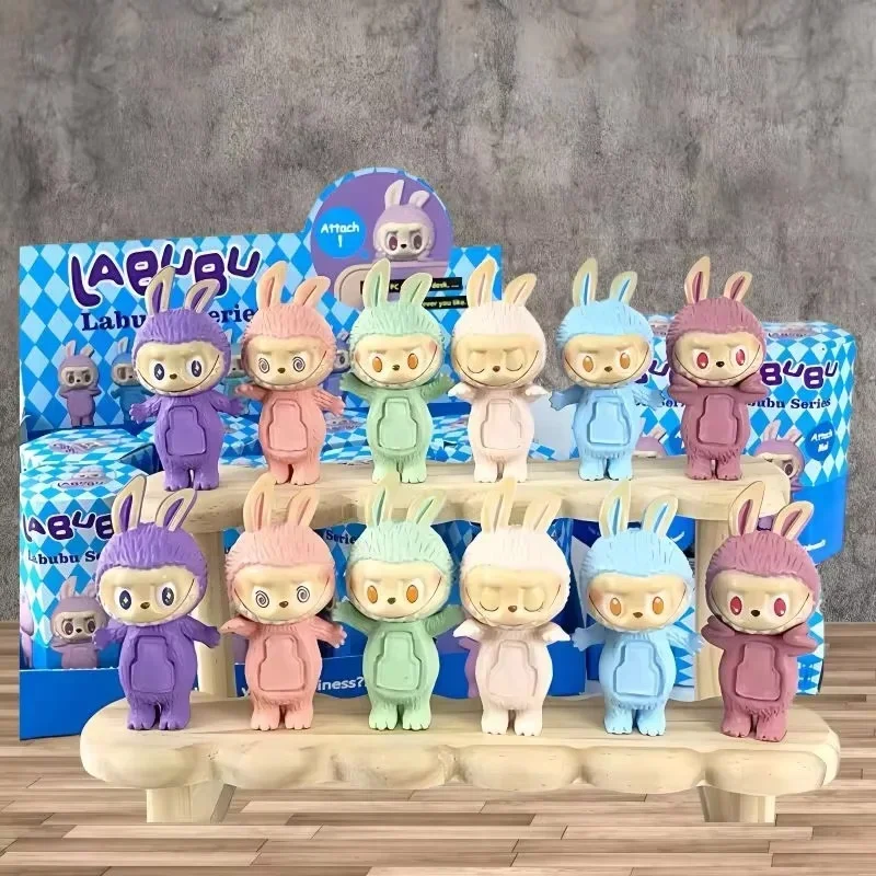 Hot Sale Funny Labubu Blind Box 20th Anniversary Funny Labubu Looking Back Anime Figures Ornaments Dolls Fans Toy For Children