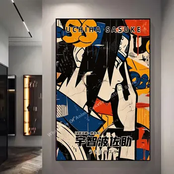 Plakát Naruto od Kakashisuke Itachi Uchiha Akatsuki Graffiti Anime Postava Olejomalba Moderní bytová dekorace Nástěnná malba 10 nejlepší prodej plakát s Narutem - №3