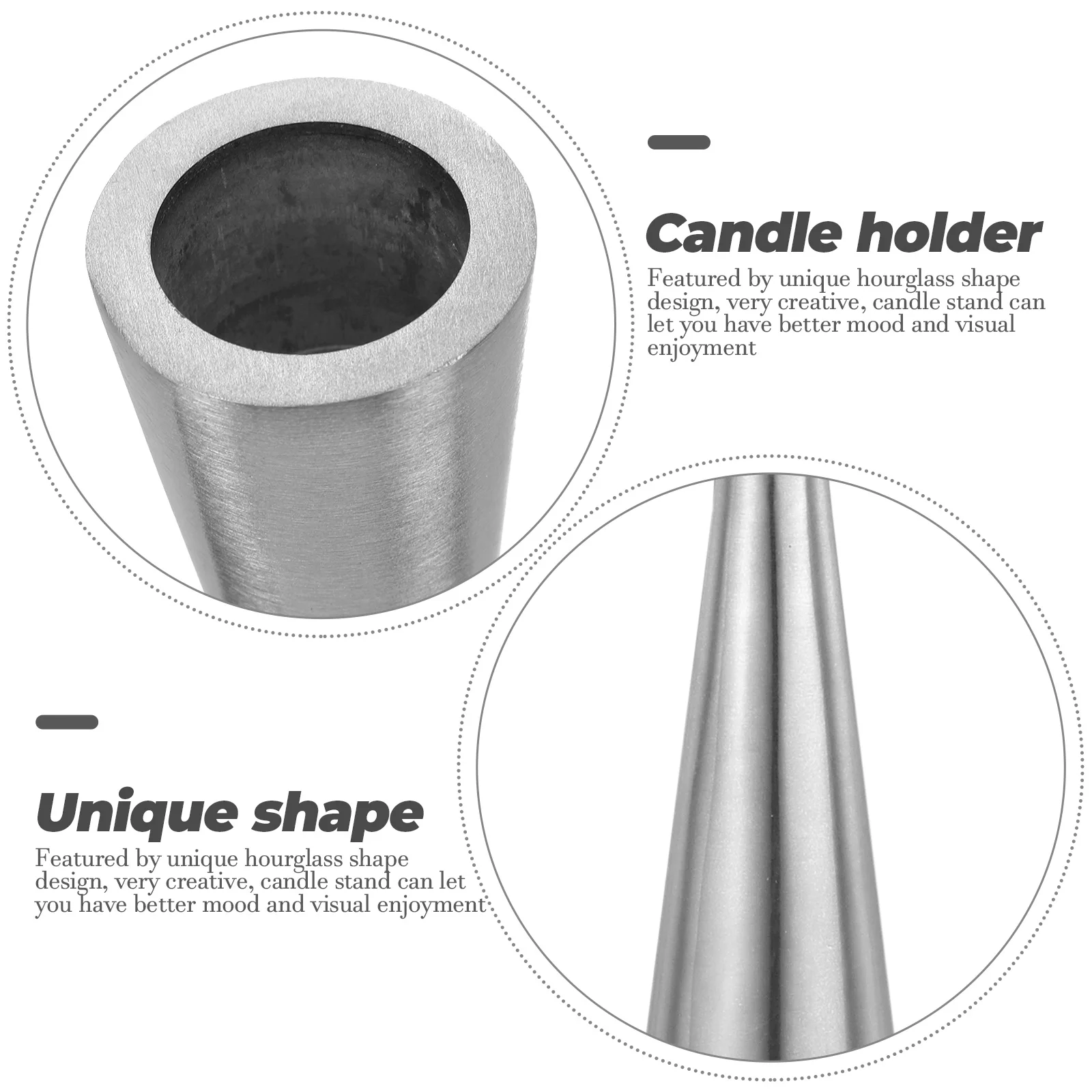 

Tapered C Holder Desktop Decorative Vintage Iron nament Statue Tea Light Holder Sturdy Elegant Design Modern C