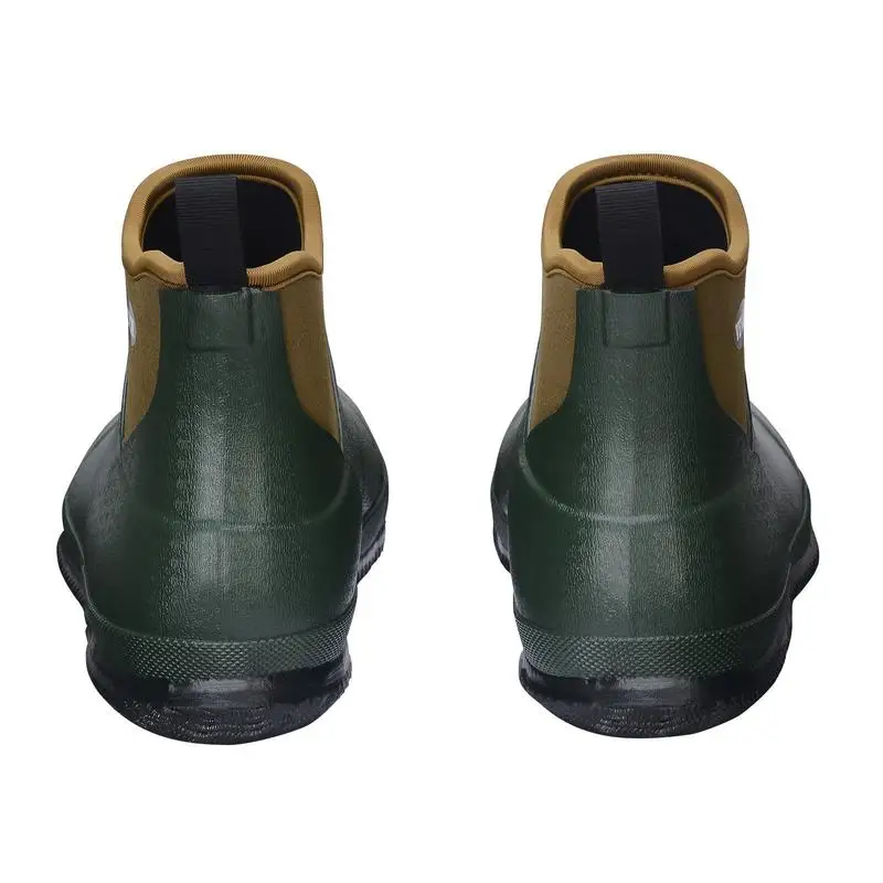 

Deck boots, rain boots, rubber boots, ankle boots, insulated mud boots for gardening, neoprene rubber, lightweight and durable, for manufacturing, agriculture, size 7 US